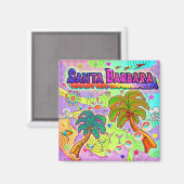 Santa Barbara Urlaub Ziel Magnet (Vorderseite/Rückseite)