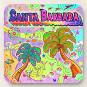 Santa Barbara Urlaub Ziel Untersetzer (Vorderseite)