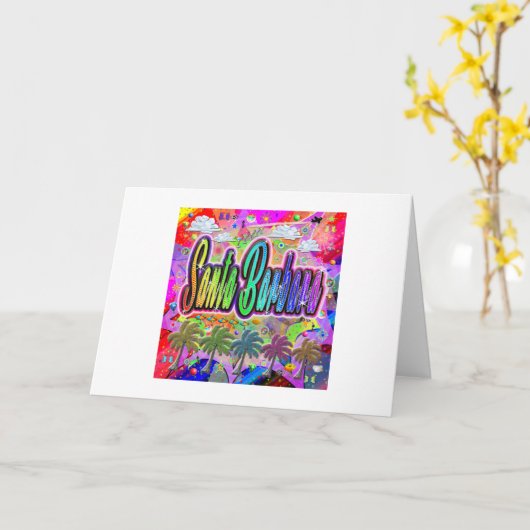 Santa Barbara Vista Express Grußkarte Karte (Gelbe Blume)