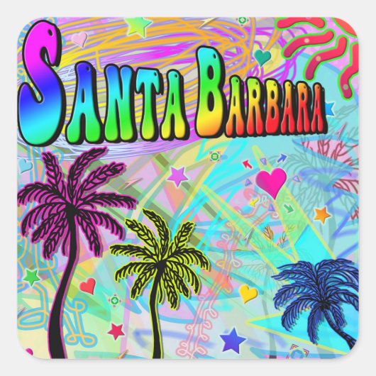 Santa Barbara Vivid Romance Sticker (Vorderseite)