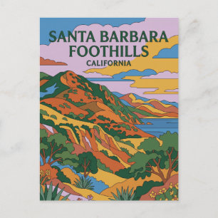 Santa Barbara Vorberge Kalifornien Postkarte