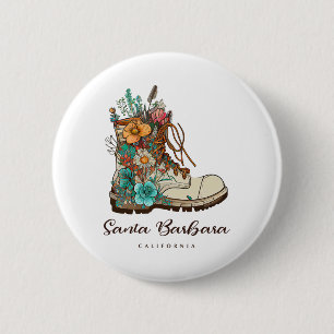 Santa Barbara Wandern Outdoor-Souvenir Button