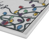 Santa Barbara Weihnachtsbeleuchtung Schneidebrett (Ecke)