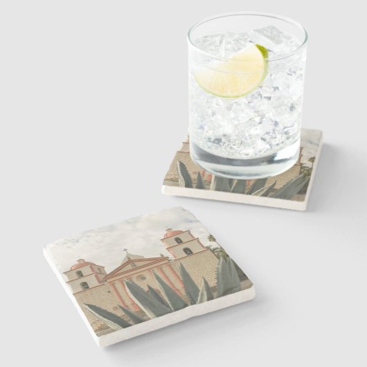 Santa- Barbaraauftrag Steinuntersetzer (Seitenansicht)