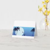 Santa BarbaraMoonrise kundengerechtes Notecard Karte (Gelbe Blume)