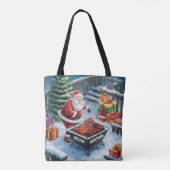 Santa Barbecue Weihnachten Tasche (Rückseite)