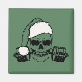 Santa Barbell Kühlschrankmagnet Gym Übungsgeschenk