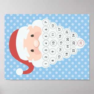 Santa Bart Weihnachts-Countdown Adventkalender Poster