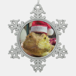 Santa Barta Schneeflocken Zinn-Ornament