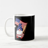 Santa Baseball Gnome - 4. Juli Kaffeetasse (Links)