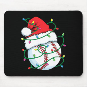 Santa Baseball Sportball Männer Weihnachten Weihna Mousepad