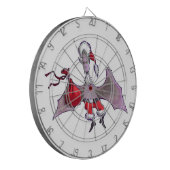 Santa Bat Dartboard Dartscheibe (Vorderseite Links)