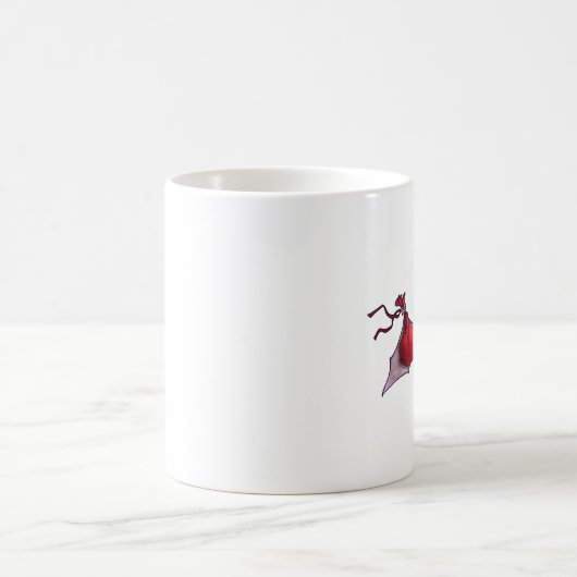 Santa Bat links Tasse (Mittel)