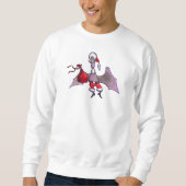 Santa Bat Männer weißes Sweatshirt (Vorderseite)