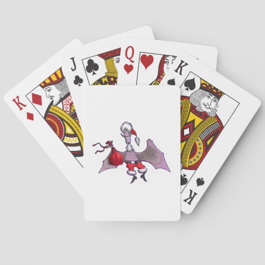 Santa Bat Poker spielt Karten Spielkarten (Rückseite)