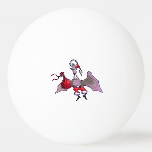 Santa Bat Tischtennisball (Vorderseite)