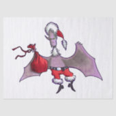Santa Bat Weißpapier groß Seidenpapier (Vorderseite)