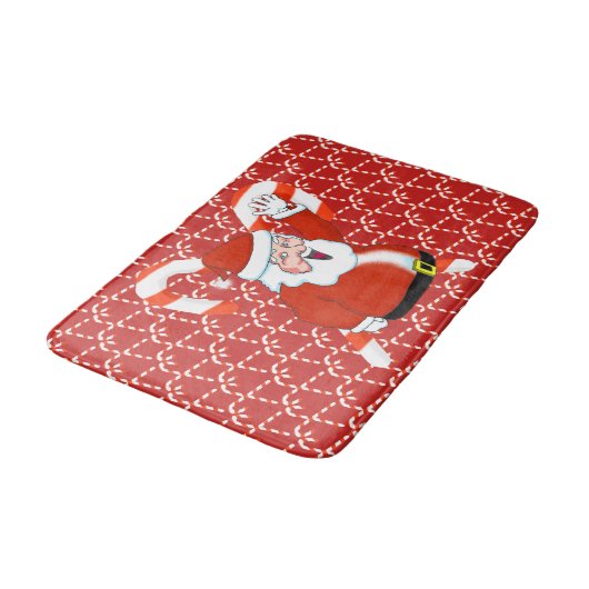 Santa Bath Mat Badematte (Schrägansicht)