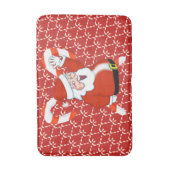 Santa Bath Mat Badematte (Vorderseite Vertikal)