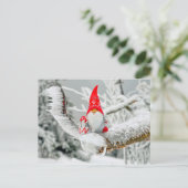 Santa-Baum-Postkarte Postkarte (Stehend Vorderseite)