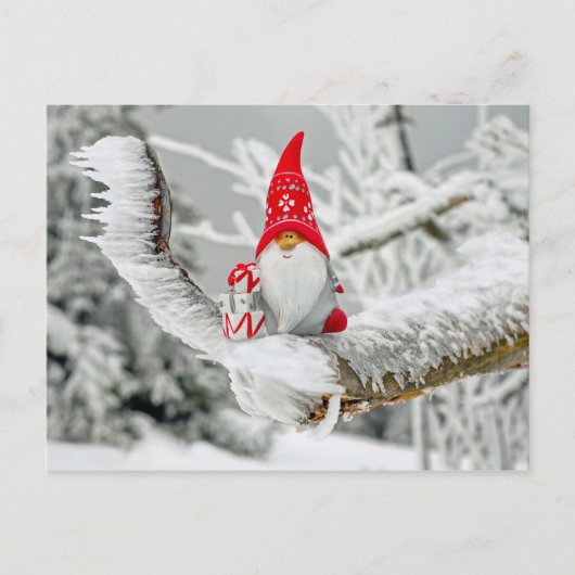 Santa-Baum-Postkarte Postkarte (Vorderseite)