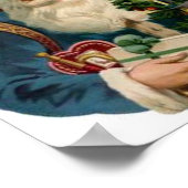 Santa, Baum, Tasche von Spielzeug Poster (Ecke)