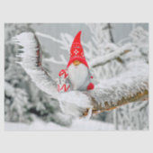 Santa-Baum-Zwergpapier Seidenpapier (Vorderseite)