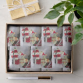 Santa baut ein Snowman-Tissue Seidenpapier (Geschenk)