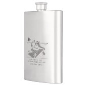 Santa Beach Time rostfreie Stahlflasche Flachmann (Links)