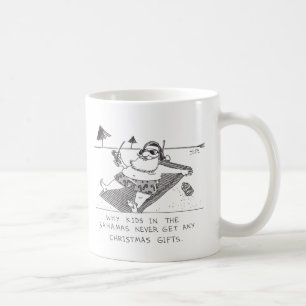 Santa Beach Time verlassen Tasse