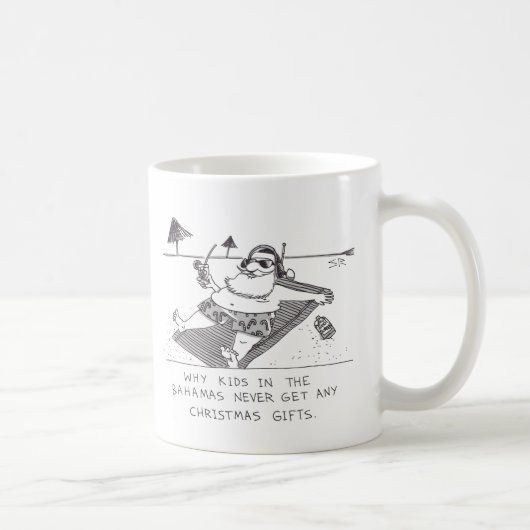 Santa Beach Time verlassen Tasse (Rechts)