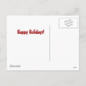 Santa Beagle Christmas card Feiertagspostkarte (Rückseite)