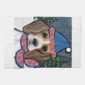 SANTA BEAGLE GESCHIRRTUCH (Horizontal)