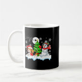 Santa Beagle Snowman Running Friends Christmas Own Kaffeetasse (Links)