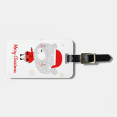 Santa Bear Doodles Gepäckanhänger (Vorderseite horizontal)
