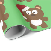 Santa Bear Geschenkpapier (Rolleneckpunkt)