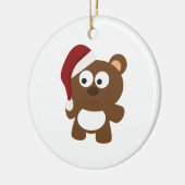 Santa Bear Keramikornament (Links)