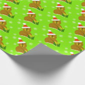 Santa Bear Kids Weihnachtswrapping Paper Geschenkpapier (Ecke)
