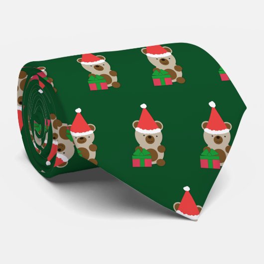 Santa Bear Krawatte (Gerollt)
