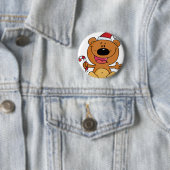 Santa Bear mit Candy Cane Button (Beispiel)