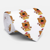 Santa Bear mit Candy Cane Krawatte (Gerollt)
