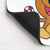 Santa Bear mit Candy Cane Mousepad (Ecke)