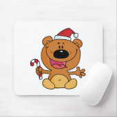 Santa Bear mit Candy Cane Mousepad (Mit Mouse)