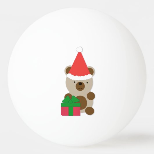 Santa Bear Tischtennisball (Vorderseite)
