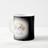 Santa Beard zwinkerndes Hündchen Kaffeetasse (Vorderseite Links)