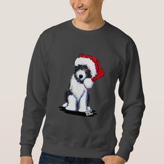 Santa Bearded Collie Apparel Sweatshirt (Vorderseite)