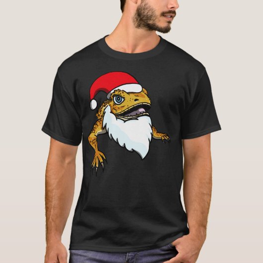 Santa Bearded Dragon T-Shirt (Vorderseite)