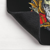 Santa Bearded Skull Christmas Pajama Mousepad (Ecke)