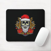 Santa Bearded Skull Christmas Pajama Mousepad (Mit Mouse)
