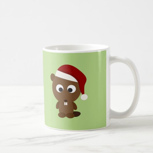 Santa Beaver Kaffeetasse (Rechts)